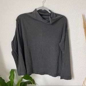 Free people long sleeve cowl neck shirt